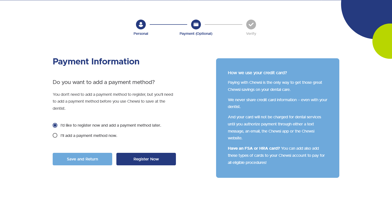 Continue Registration